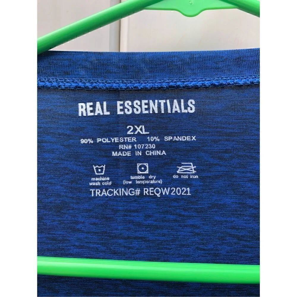 Real Essentials 2XL Blue Long Sleeve - Picture 4 of 4